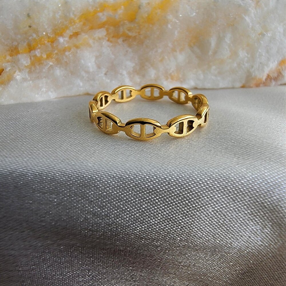 Gold Mariner Link Eternity Band Ring